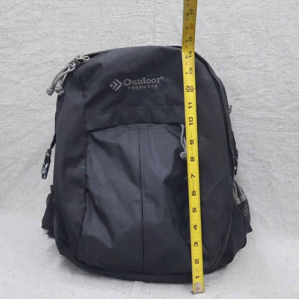 Outdoor Products Black Backpack 8 Compartments Pockets For 16in Laptop